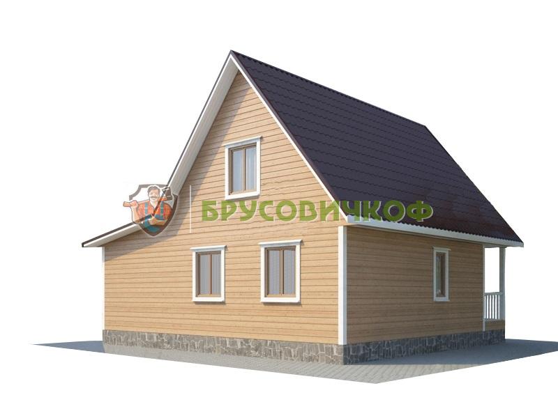 Общий вид деревянного дома